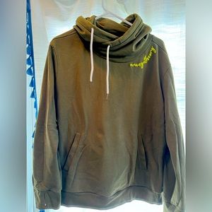 Cowl neck Orangetheory hoodie